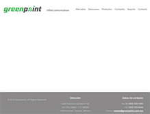 Tablet Screenshot of greenpoint.mx
